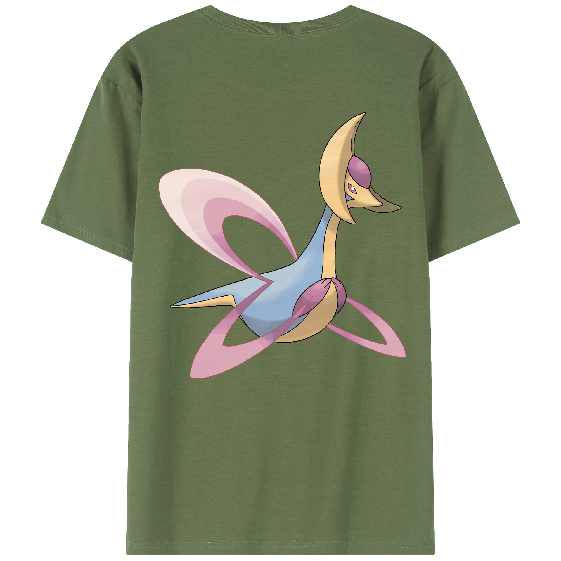 （画像用） ポケットモンスター Pokémon 綿100％ メンズ半袖Tシャツ（バックプリント） 通気性